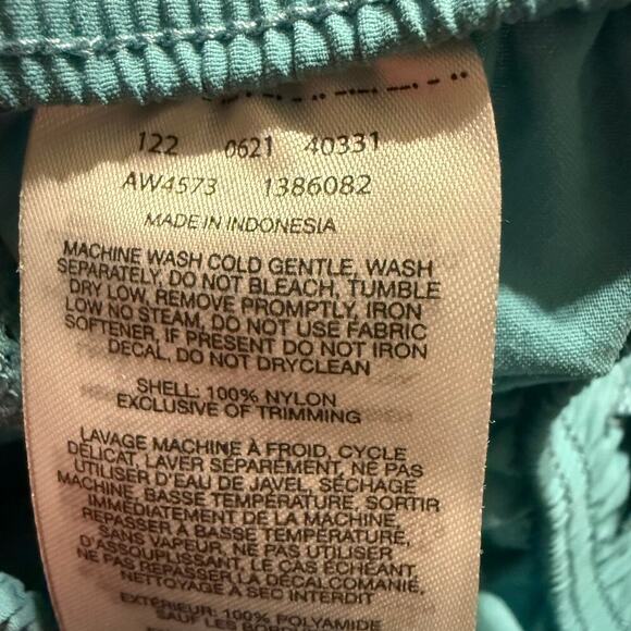 Columbia Women’s Nylon Drawstring Shorts 2X Green Quick Dry Pockets Lightweight - Picture 5 of 9